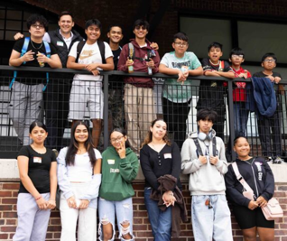 kids at hunts point for kick off event